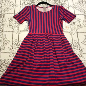 Brand New Lularoe Amelia Stripe Dress